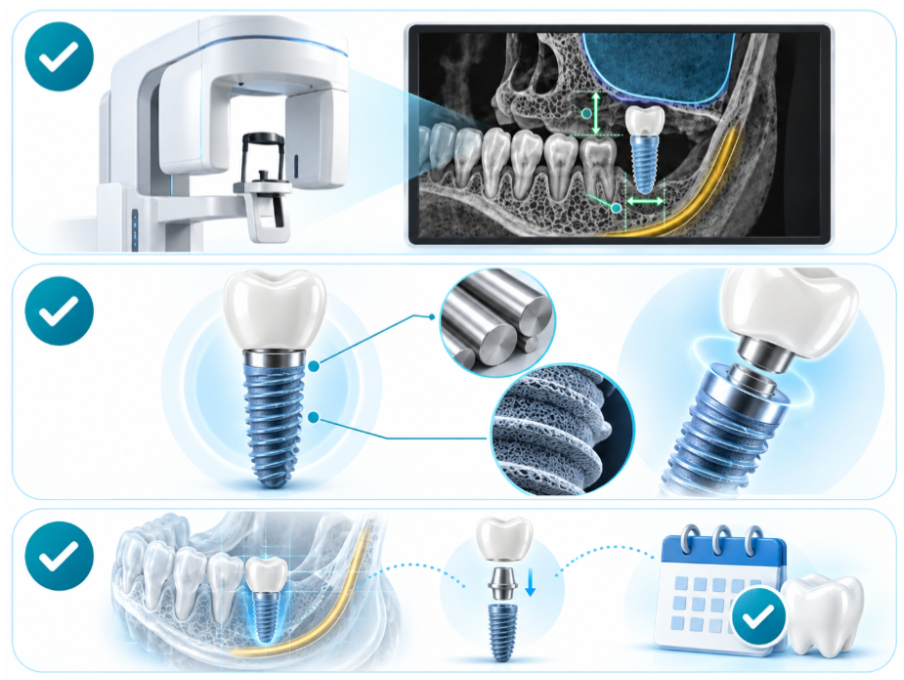 Tres criterios antes de elegir una clínica de implantes Straumann: diagnóstico detallado, elección del producto, planificación protésica y seguimiento