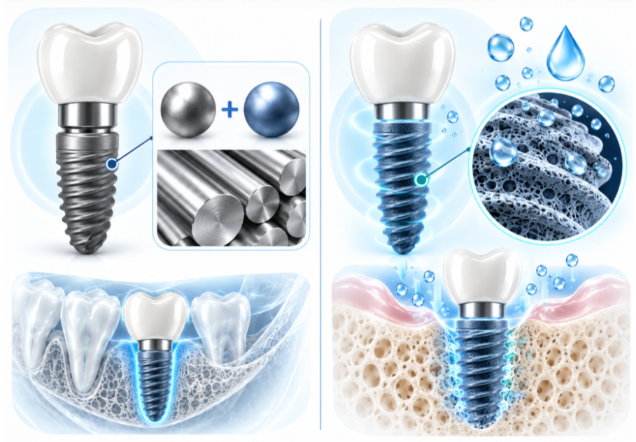 Diferencias entre la aleación Roxolid y la tecnología de superficie SLActive de los implantes Straumann